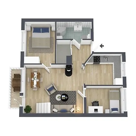 شقة Penthouse Apartment-amazing View *